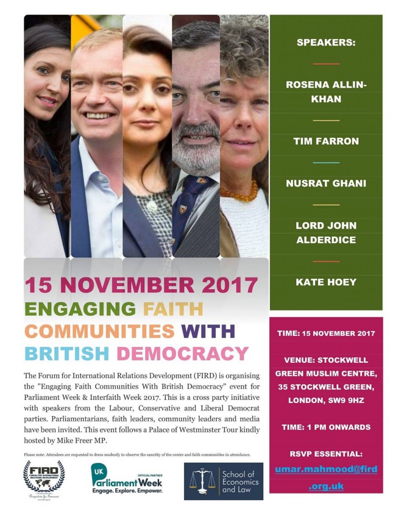 Engaging Faith Communities with British Democracy